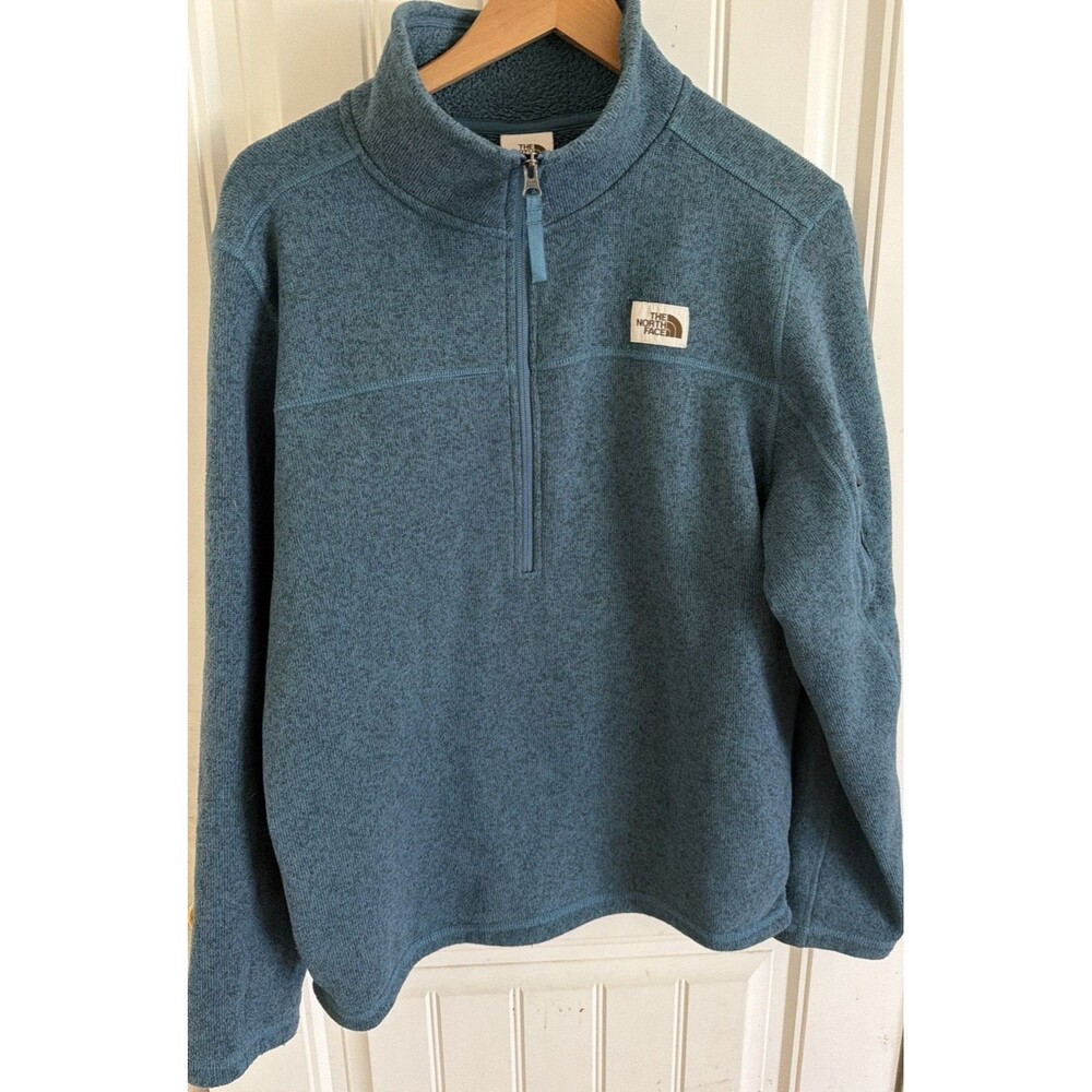 Men’s North Face Half-Zip Pullover Size M Blue